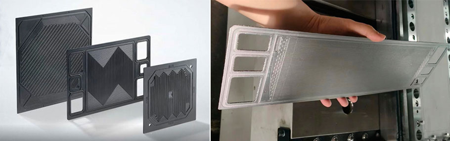 氢能源电池板油压成型